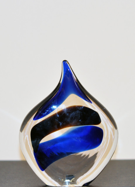 Loranto + Druppel plat, groot blauw/zwart streep